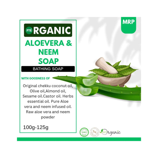 FTE Organic Aloe vera & Neem soap - FTEOrganic.com
