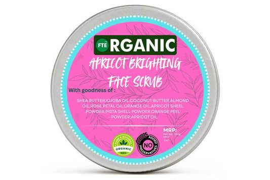 FTE Organic Apricot face scrub - FTEOrganic.com