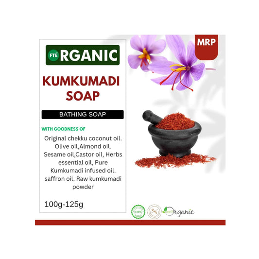 FTE Organic Kumkumadi soap - FTEOrganic.com