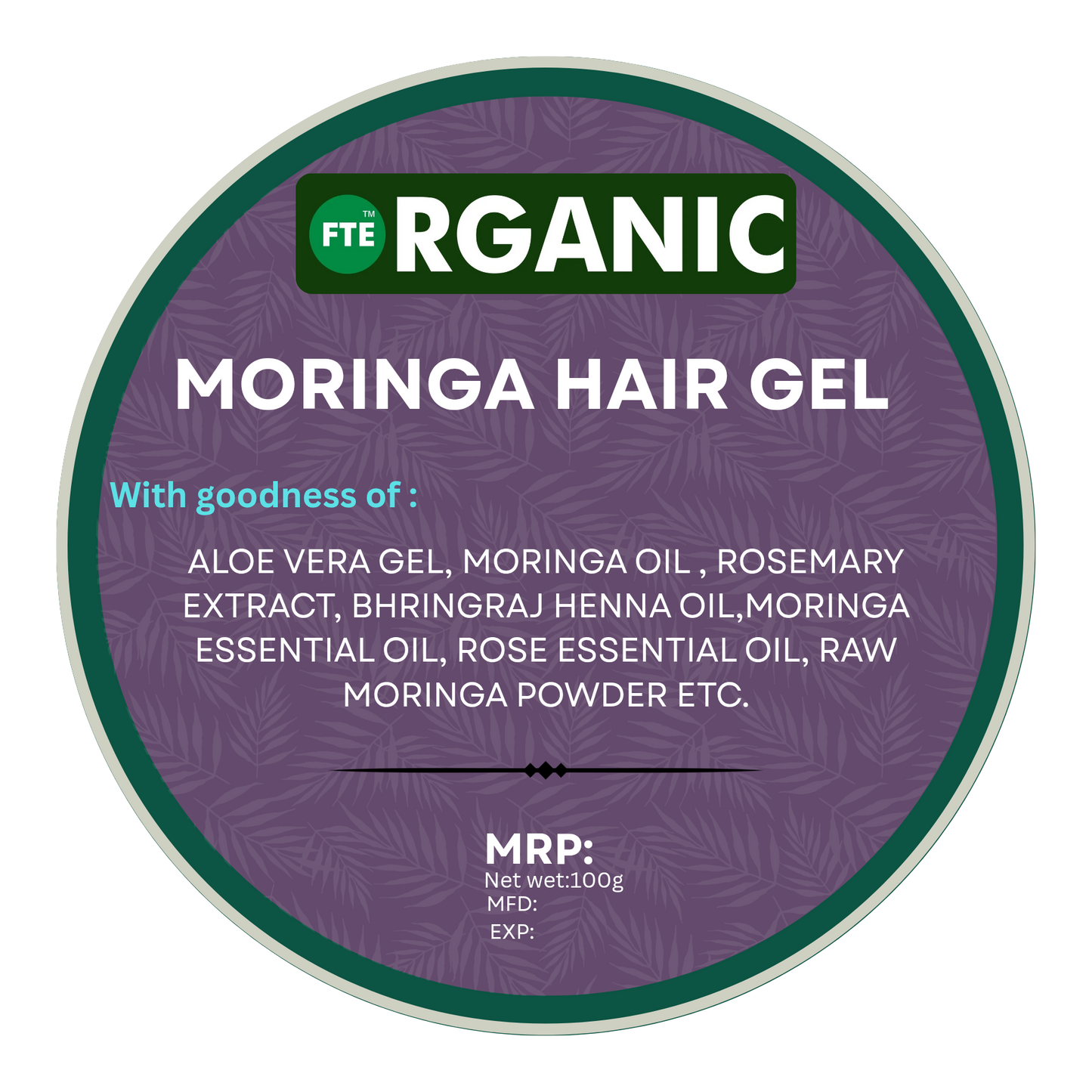 FTE Organic Moringa hair gel